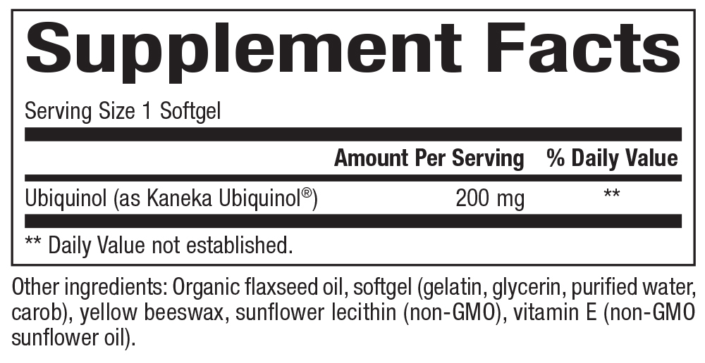 Product image for Ubiquinol CoQ10.