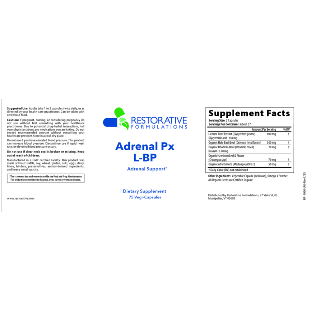 Product image for Adrenal Px L-BP.