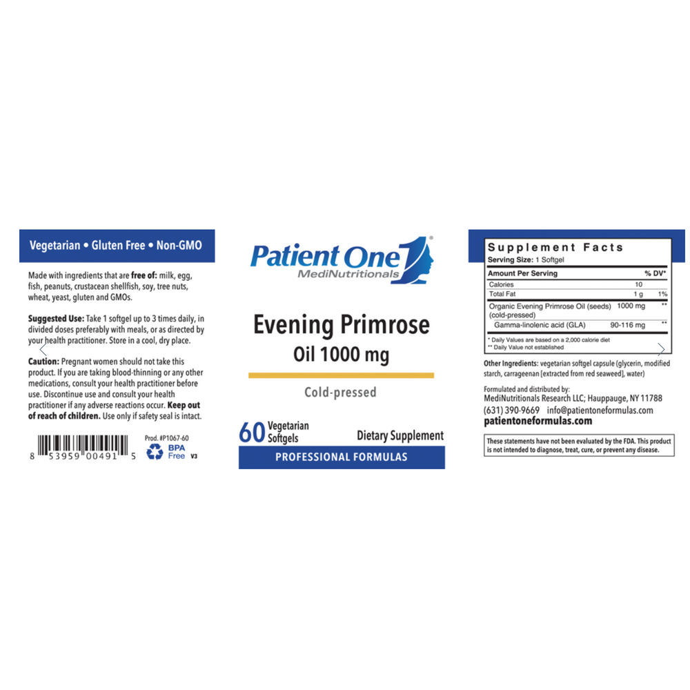 Product image for Evening Primrose Oil 1000 mg.
