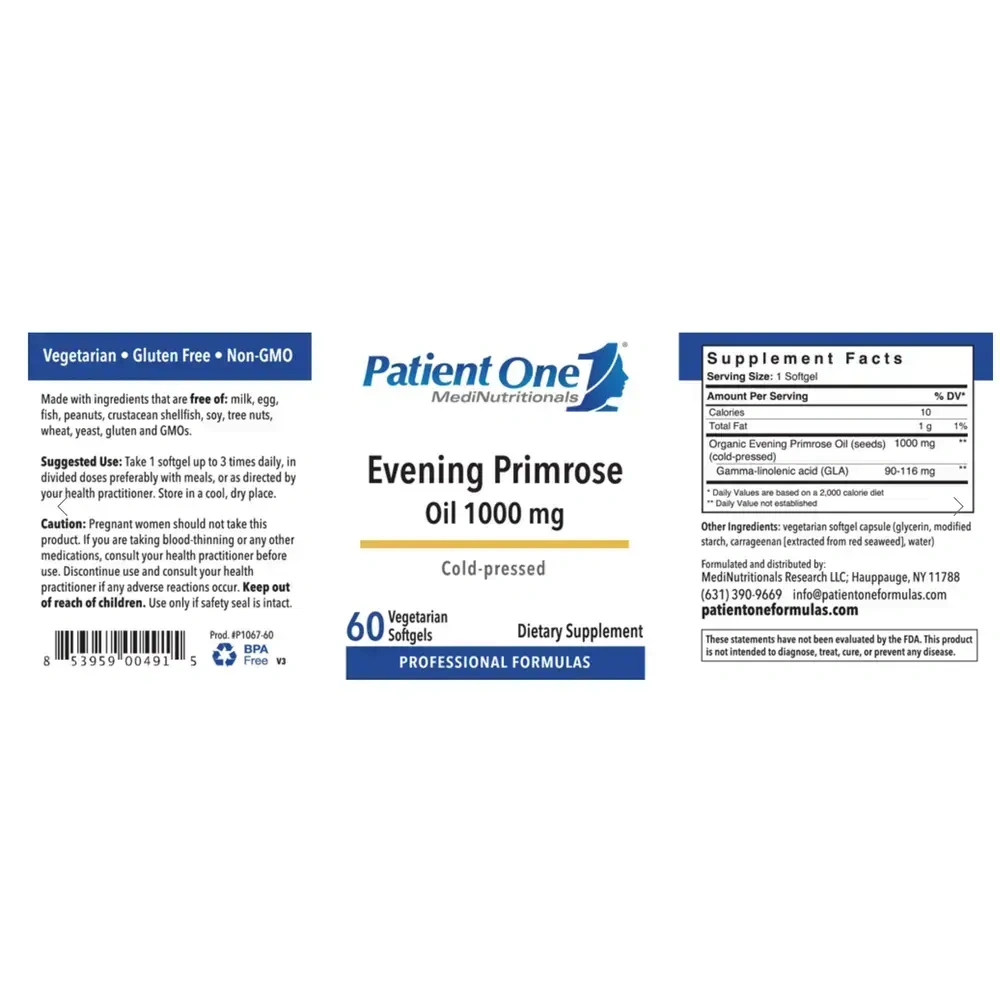Product image for Evening Primrose Oil 1000 mg.