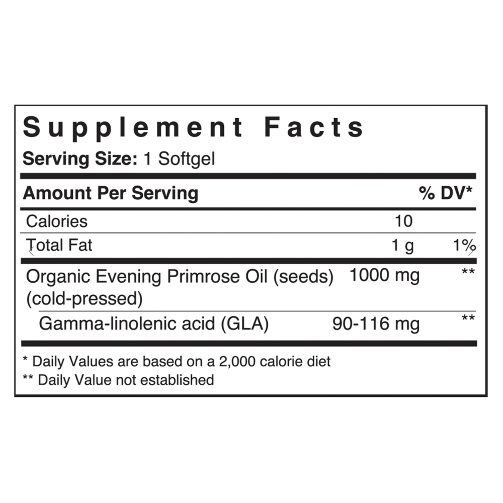 Product image for Evening Primrose Oil 1000 mg.