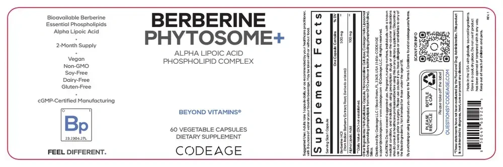 Product image for Berberine Phytosome+.