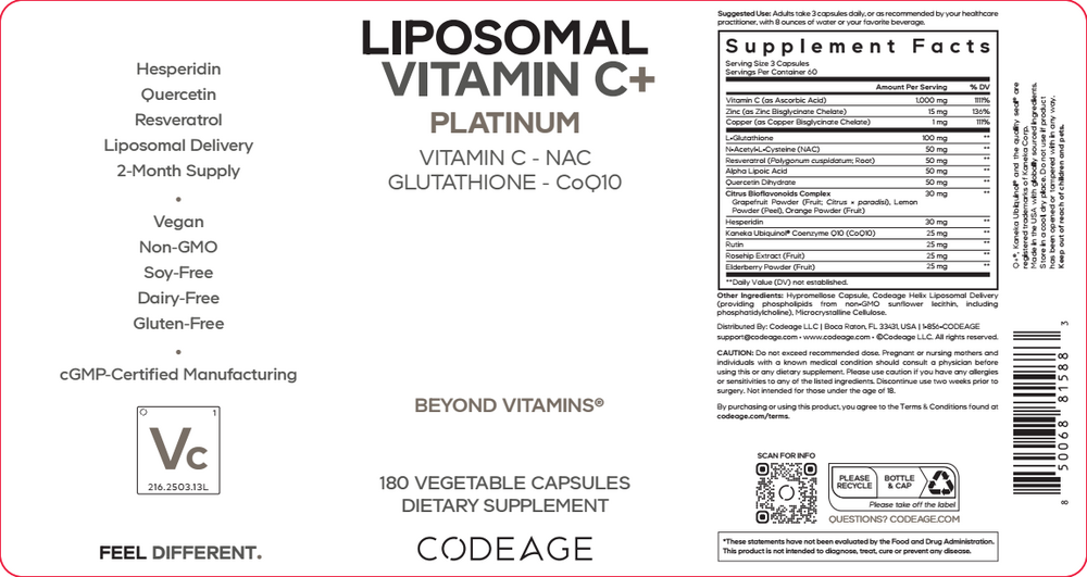 Product image for Liposomal Vitamin C+ Platinum.