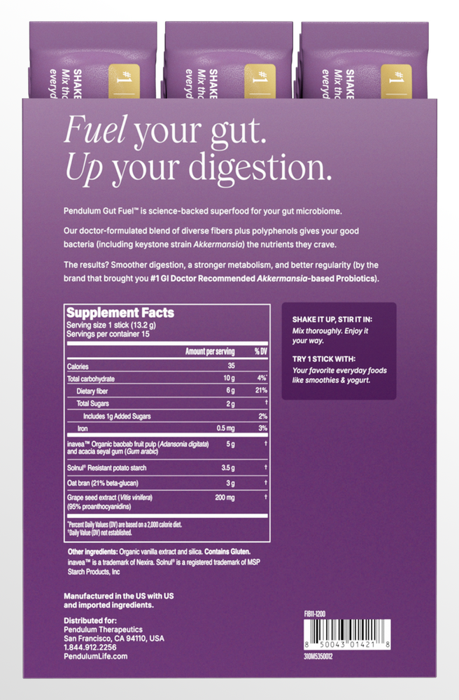 Product image for Gut Fuel (Daily Prebiotic Fiber + Polyphenols).