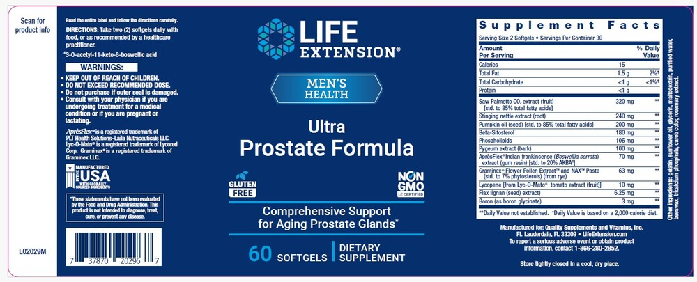 Product image for Ultra Prostate Formula.