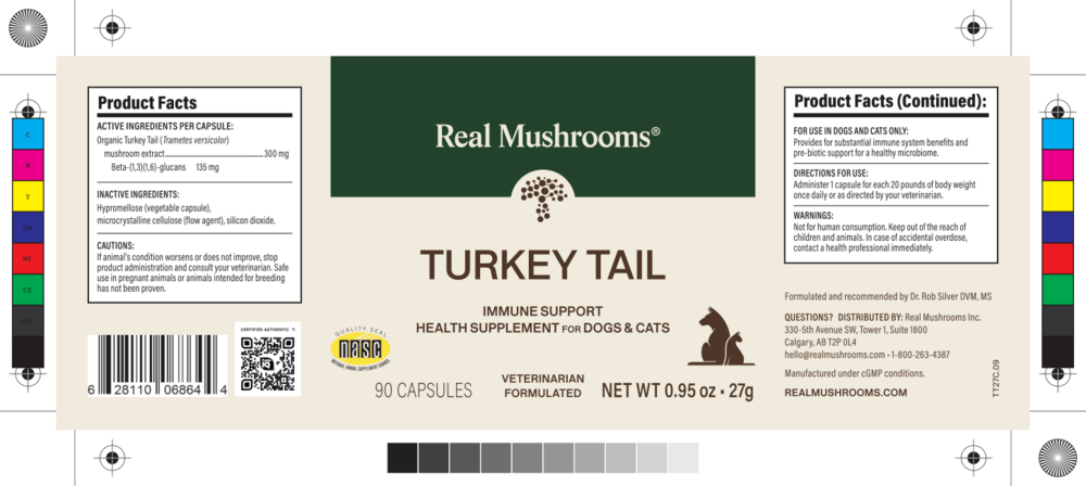 Product image for Real Pets - Turkey Tail (Immune Support).