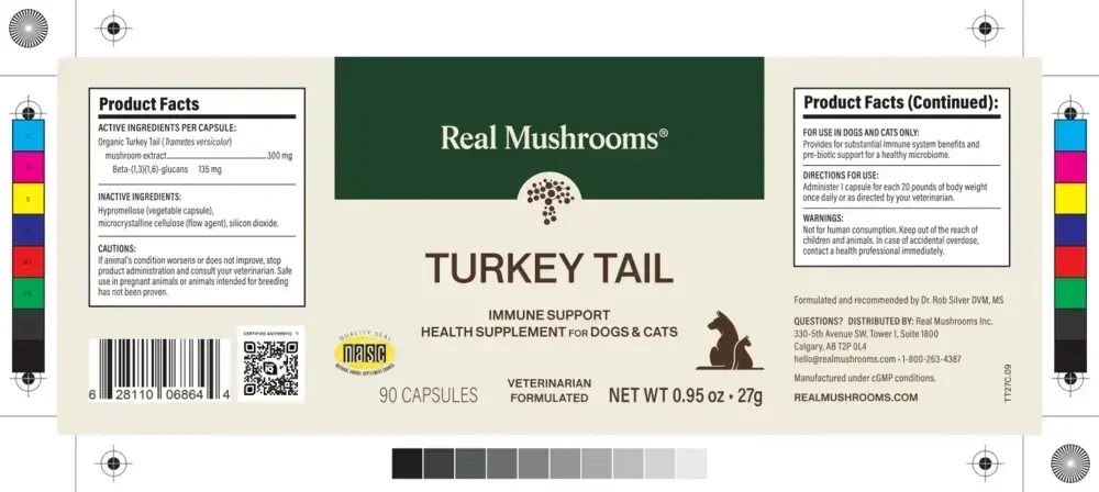 Product image for Real Pets - Turkey Tail (Immune Support).