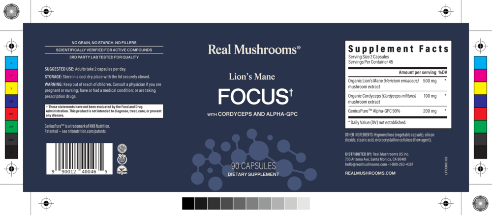 Product image for Lion's Mane Focus (with Cordyceps and Alpha GPC).