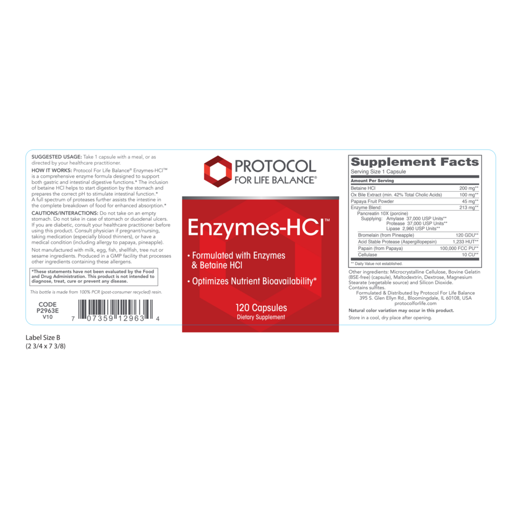 Product image for Enzymes-HCI.
