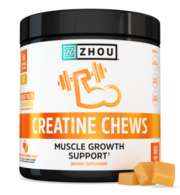 Creatine Chews (Muscle Growth Support), Peach Mango 60 Chewables