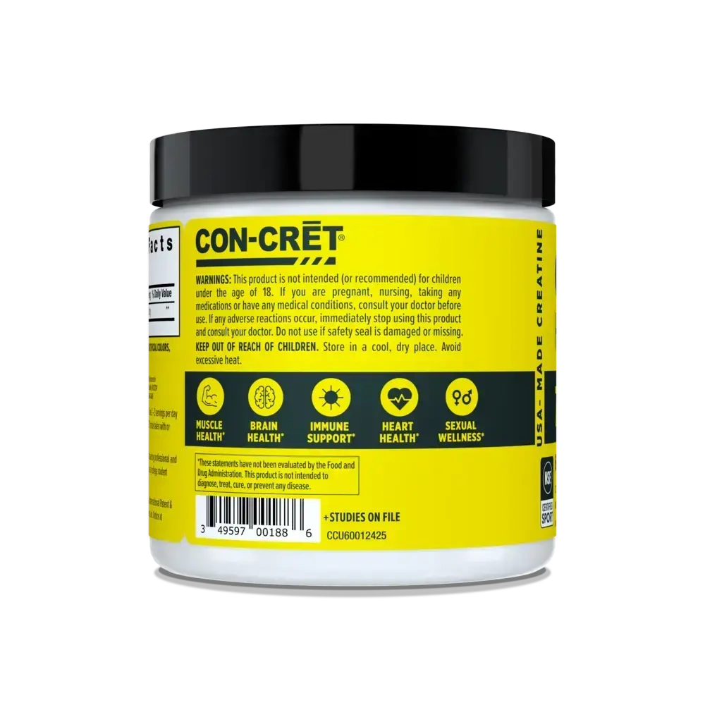 Product image for Creatine HCl Powder, 750mg, Unflavored.