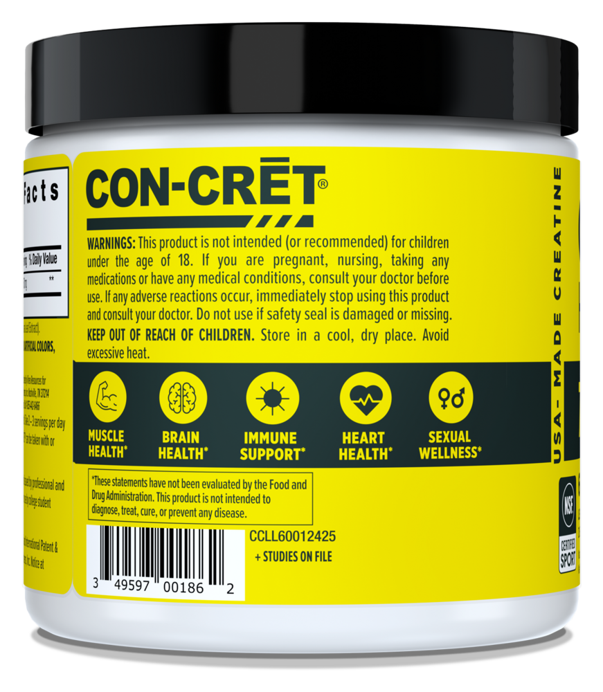 Product image for Creatine HCl Powder, 750mg, Lemon Lime.