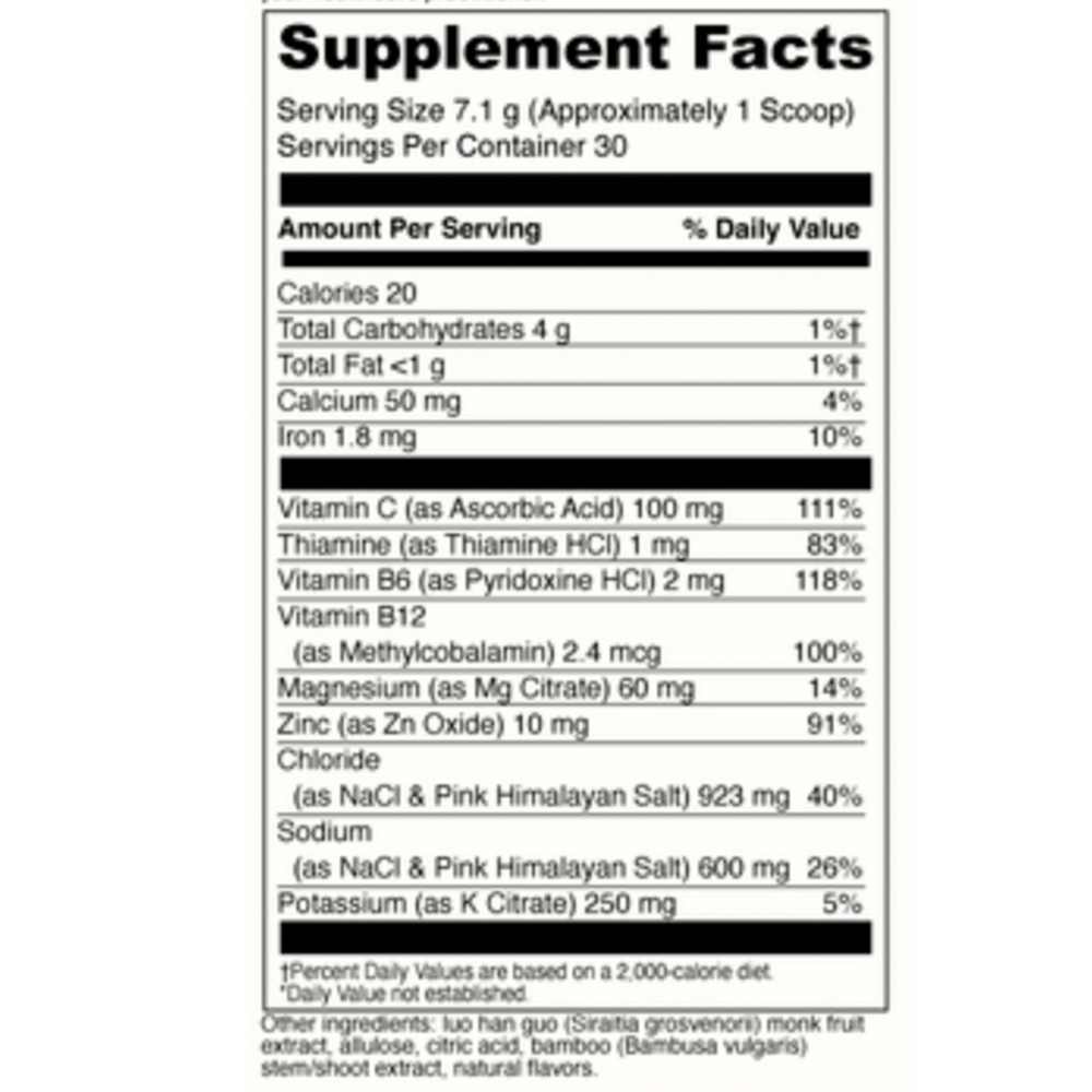 Product image for Electrolyte Drink Mix, Lemon Lime.