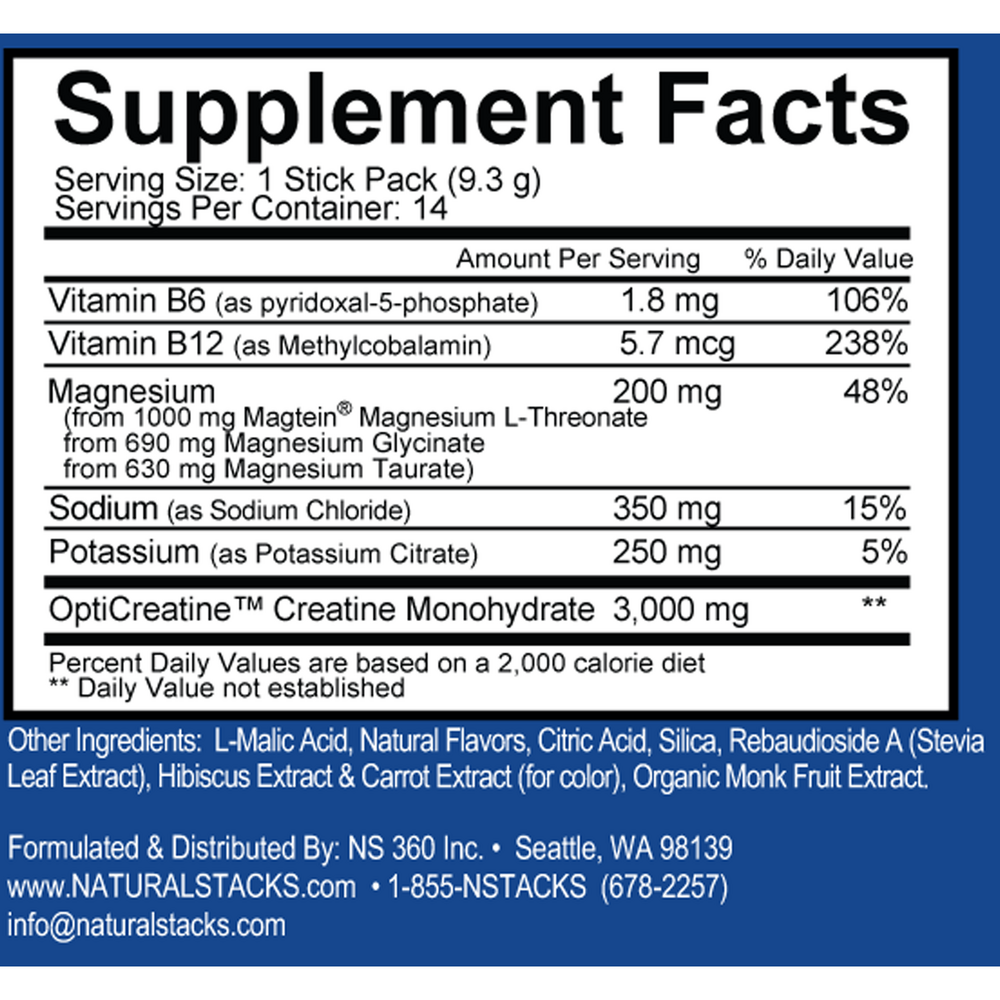 Product image for Magtech® Hydrate + Creatine Monohydrate Stick Packs, Watermelon Lime.