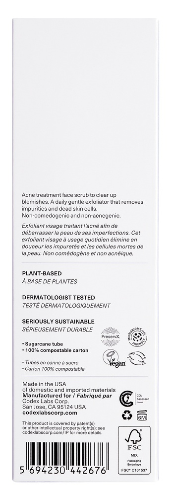 Product image for Shaant Pore Purifying Acne Face Scrub (OTC) - 2% Salicylic Acid.