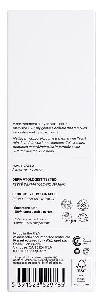 Product image for Shaant Hydrating Body Scrub Acne Treatment (OTC) - 2% Salicylic Acid.