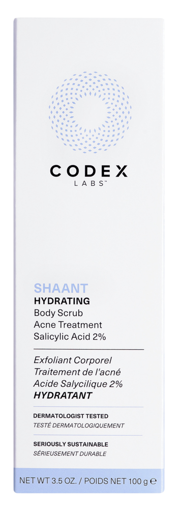 Product image for Shaant Hydrating Body Scrub Acne Treatment (OTC) - 2% Salicylic Acid.