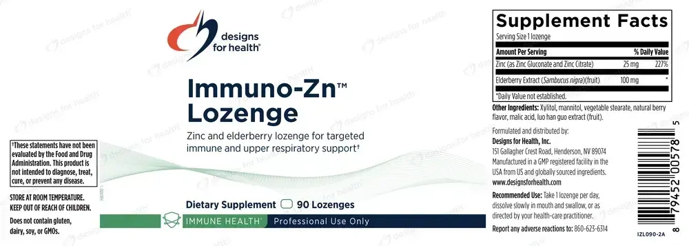 Product image for Immuno-Zn™ Lozenge, Berry.