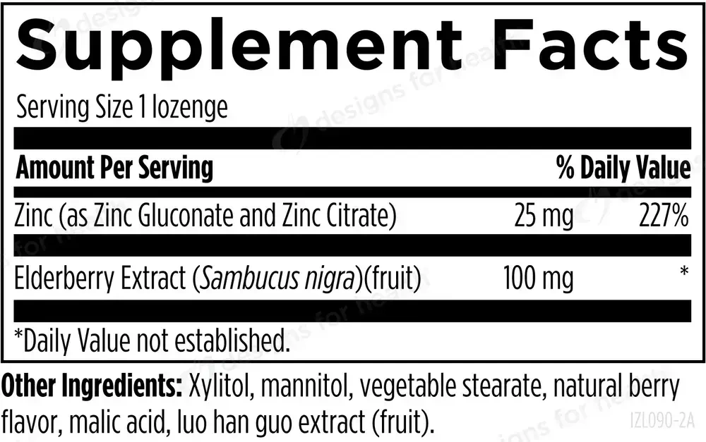 Product image for Immuno-Zn™ Lozenge, Berry.