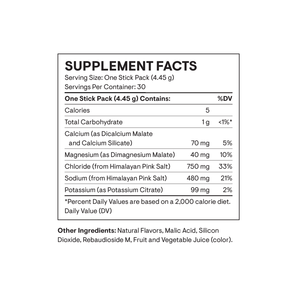 Product image for Daily Electrolytes Stick Packs, Blackberry.