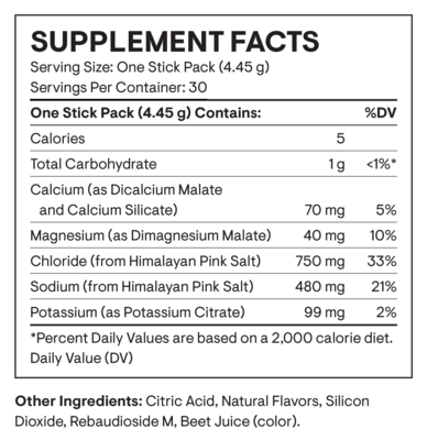 Daily Electrolytes Stick Packs, Strawberry Lemonade