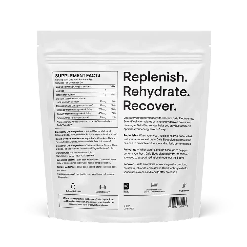 Product image for Daily Electrolytes Variety Pack, Blackberry, Strawberry Lemonade, Grapefruit.