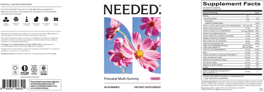 Product image for Prenatal Multi Gummy, Tropical.