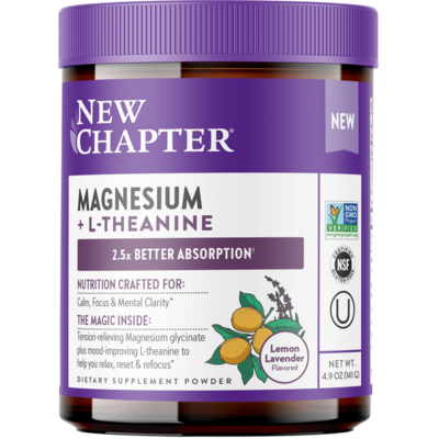 Magnesium + L Theanine Powder, Lavender Lemon