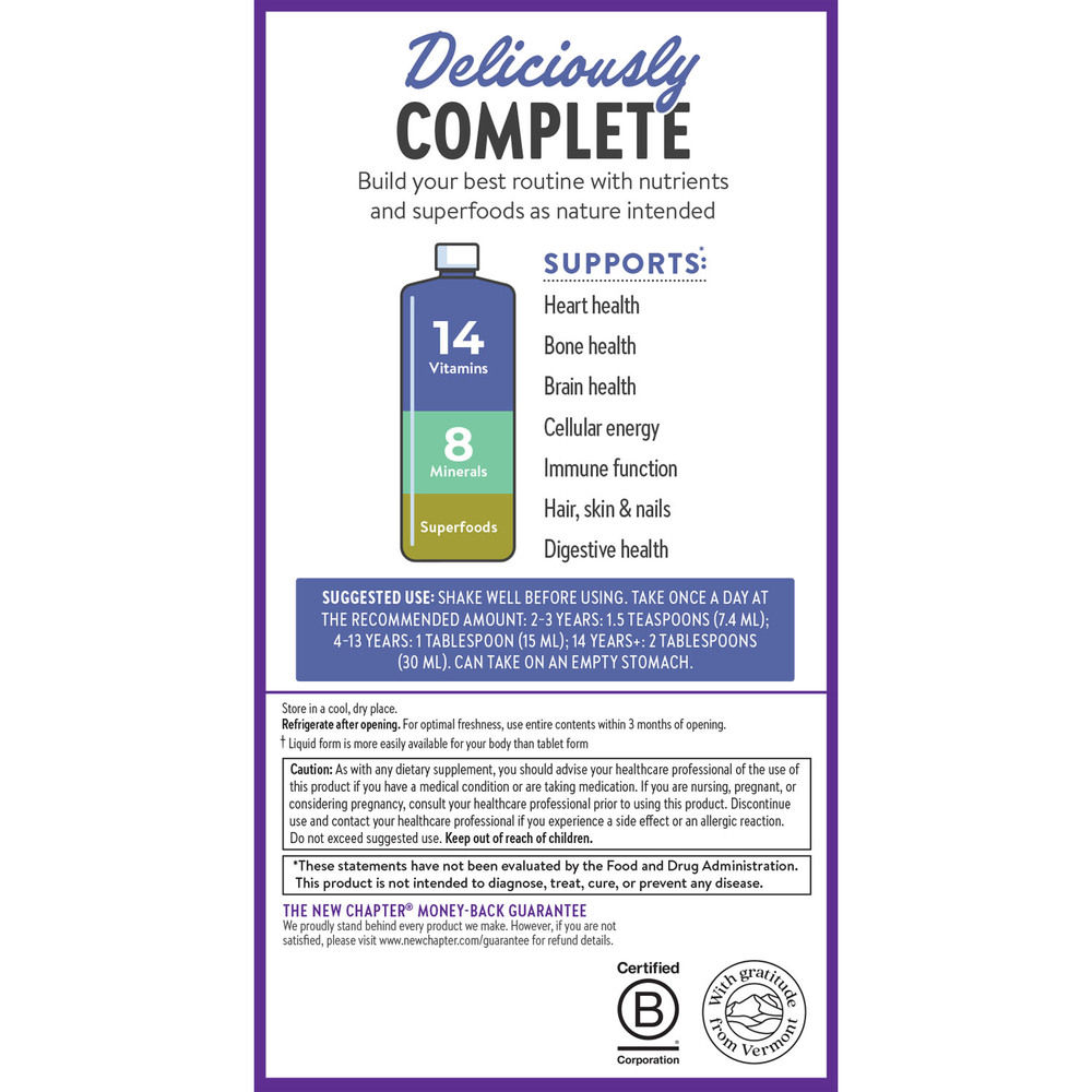 Product image for Liquid Multivitamin, Mixed Berry.