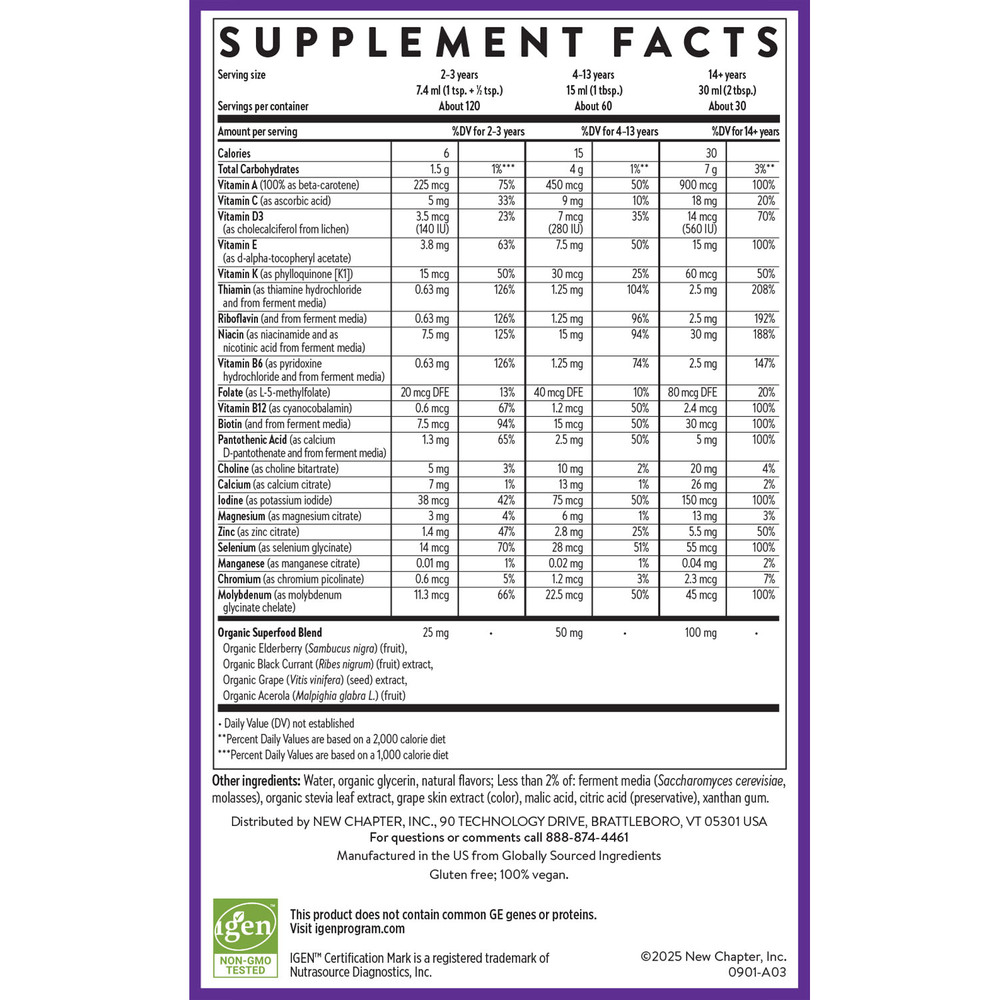 Product image for Liquid Multivitamin, Mixed Berry.