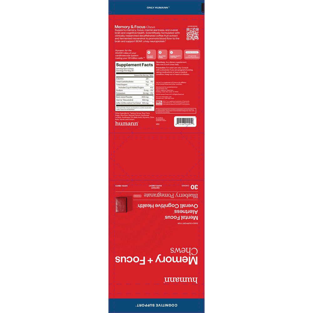 Product image for Memory+Focus Chews.