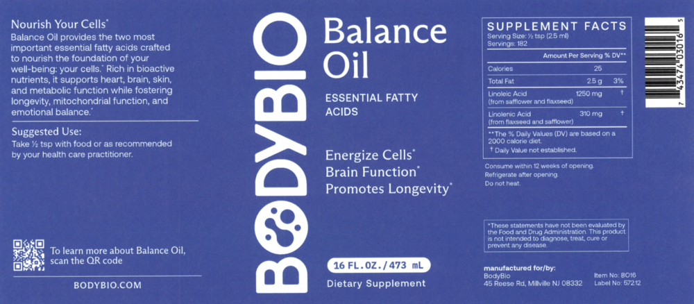 Product image for Balance Oil, Essential Fatty Acids.
