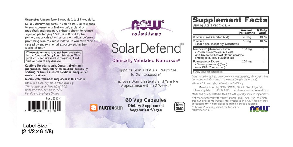 Product image for SolarDefend™ Clinically Validated Nutroxsun®, Skin Support.