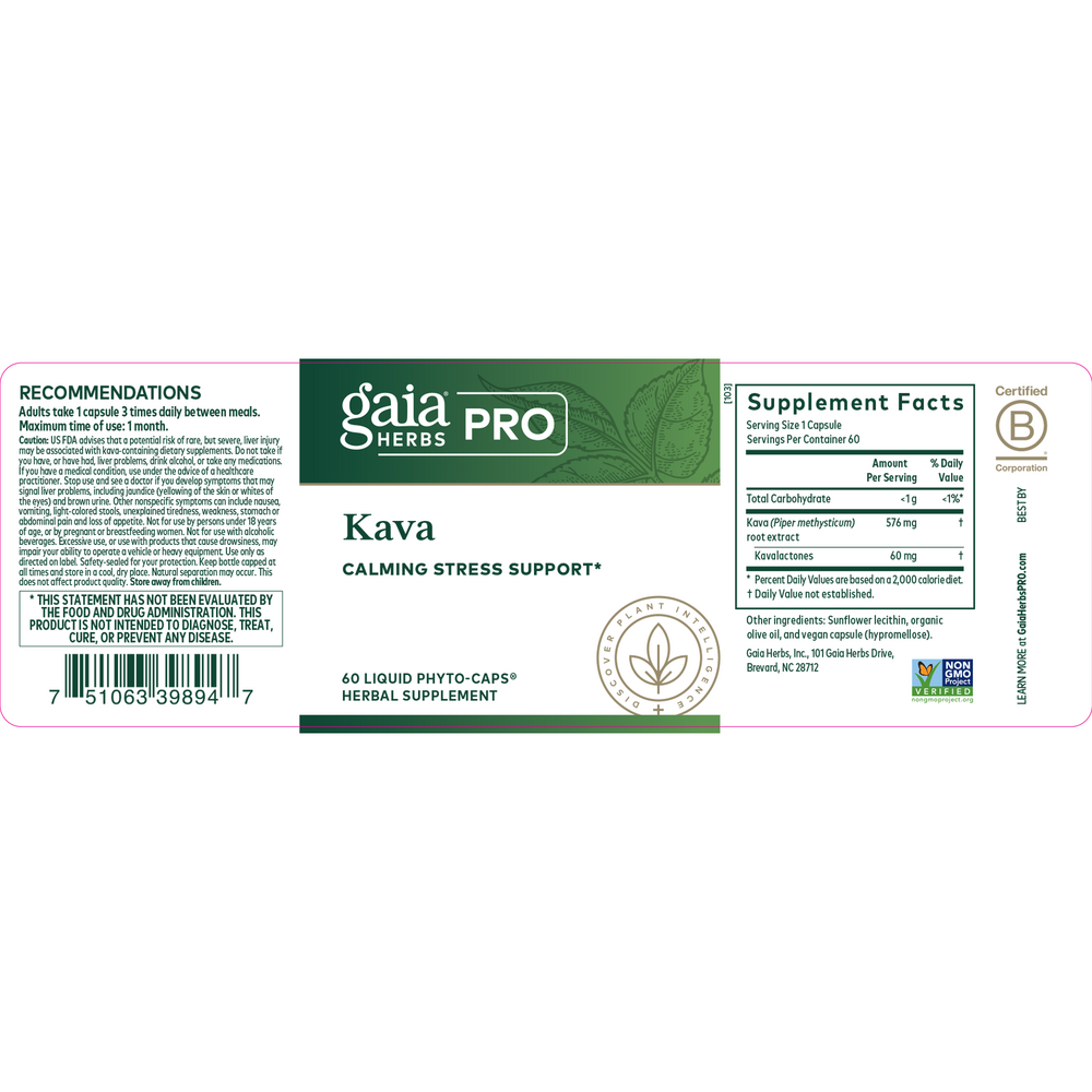 Product image for Kava Calming Stress Support .