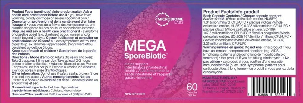 Product image for MegaSporeBiotic™.