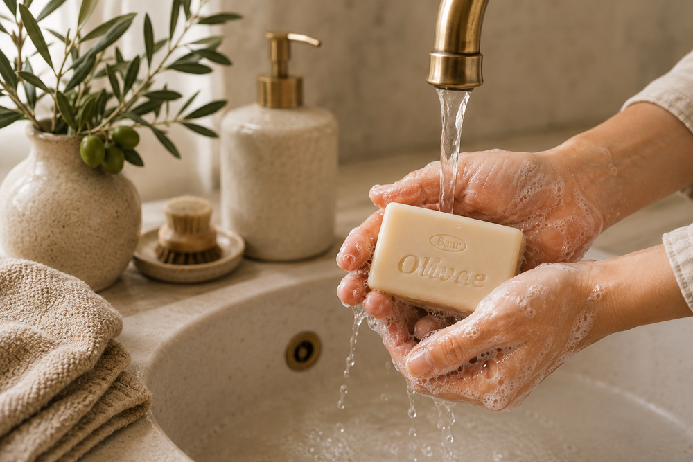 Product image for Olivae™ Castile Olive Oil Face &amp; Body Soap, 3 Bar Set.