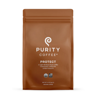 Protect Light-Medium Roast Coffee, Liver Vitality, Ground 12 Ounces