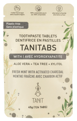 Toothpaste Tablets, Fresh Mint w/Charcoal