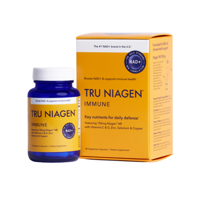Immune, Featuring 100 mg Niagen® NR with Vitamins C & D, Zinc, Selenium & Copper 30 capsules