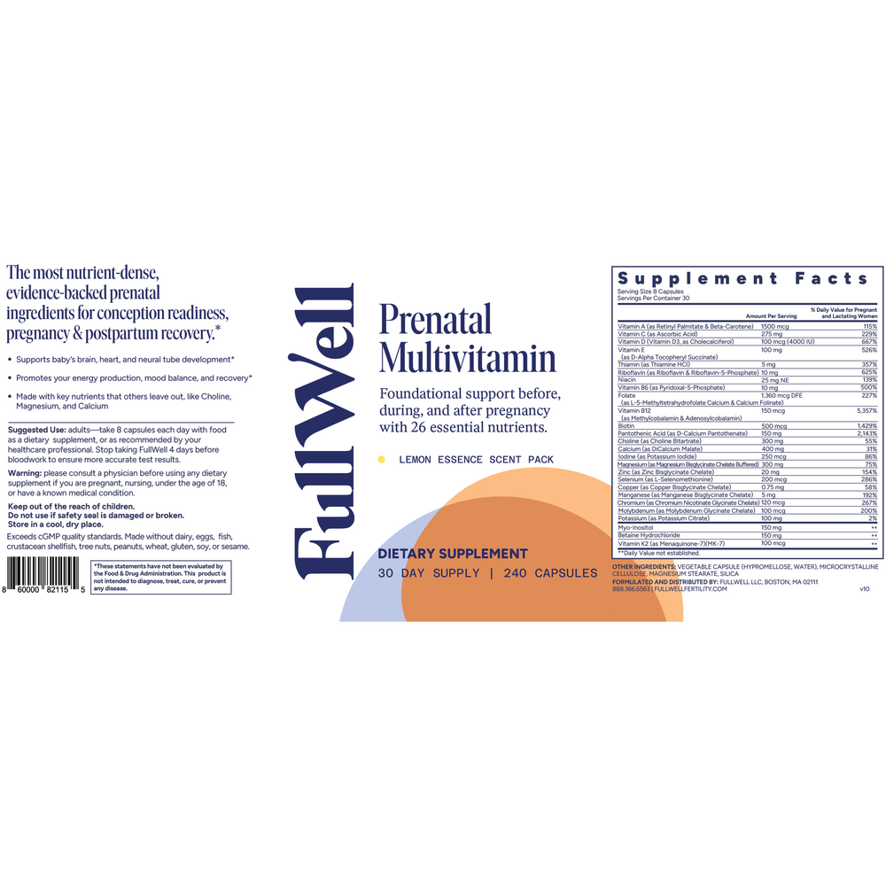 Product image for Women's Prenatal Lemon Essence Multivitamin.
