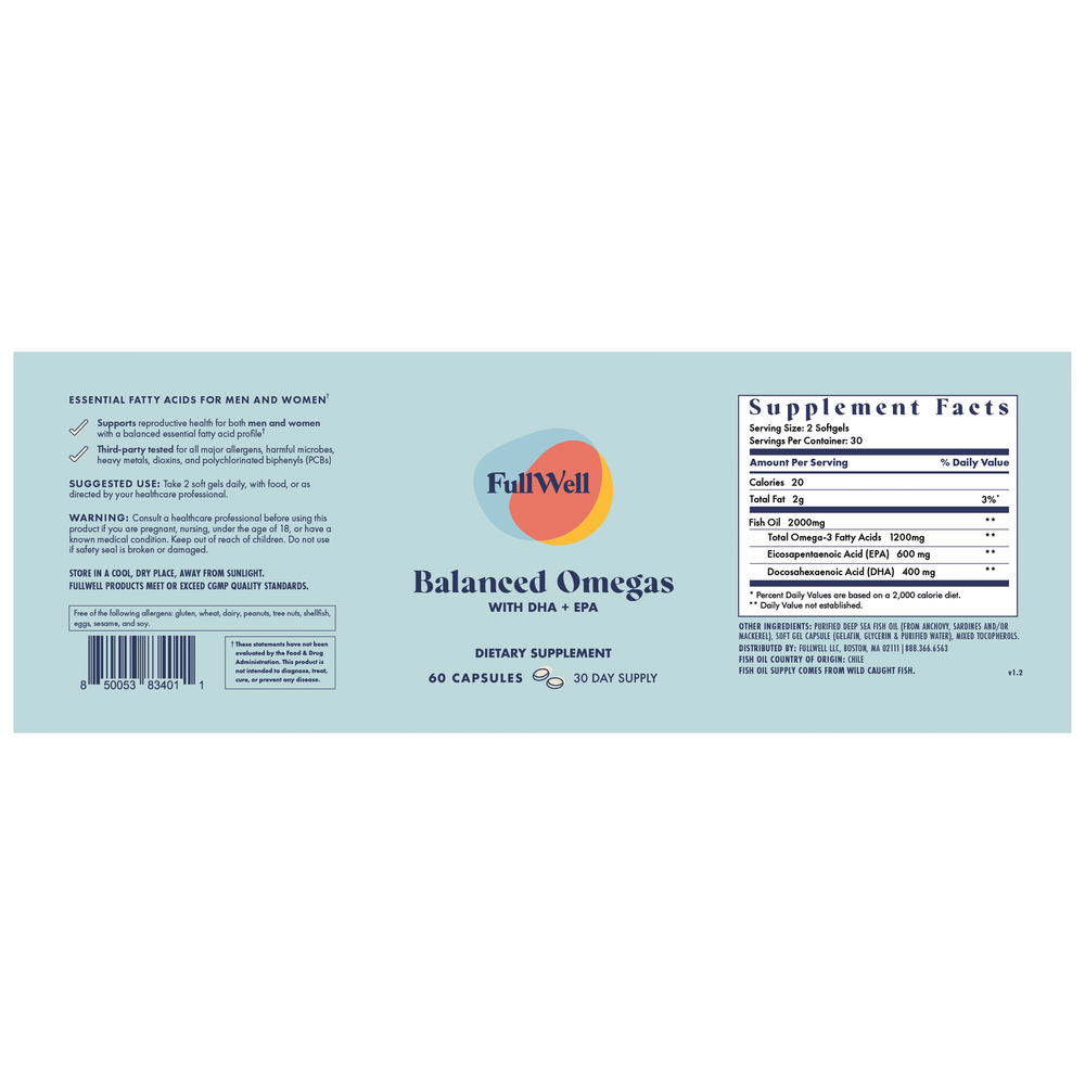 Product image for Balanced Omegas.