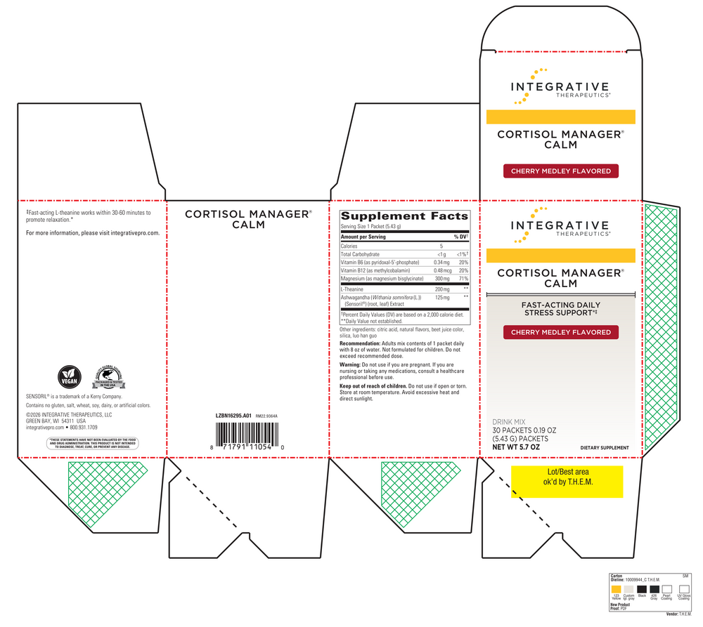 Product image for Cortisol Manager® Calm Drink Mix, Stress Support, Cherry Medley.