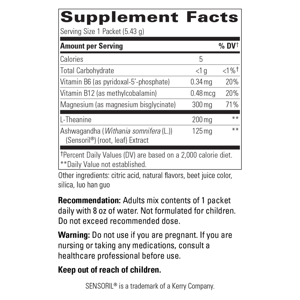 Product image for Cortisol Manager® Calm Drink Mix, Stress Support, Cherry Medley.