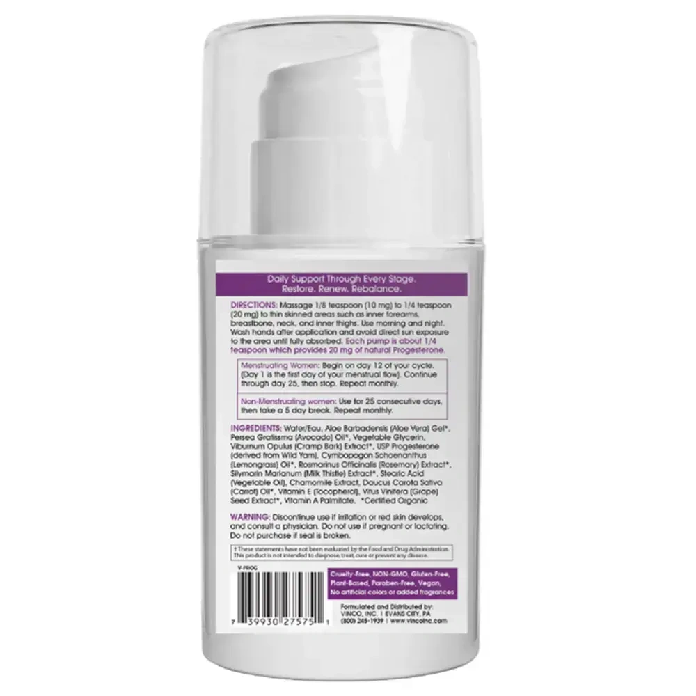 Product image for PROGEST, Naturally Bio-identical &amp; USP Micronized.