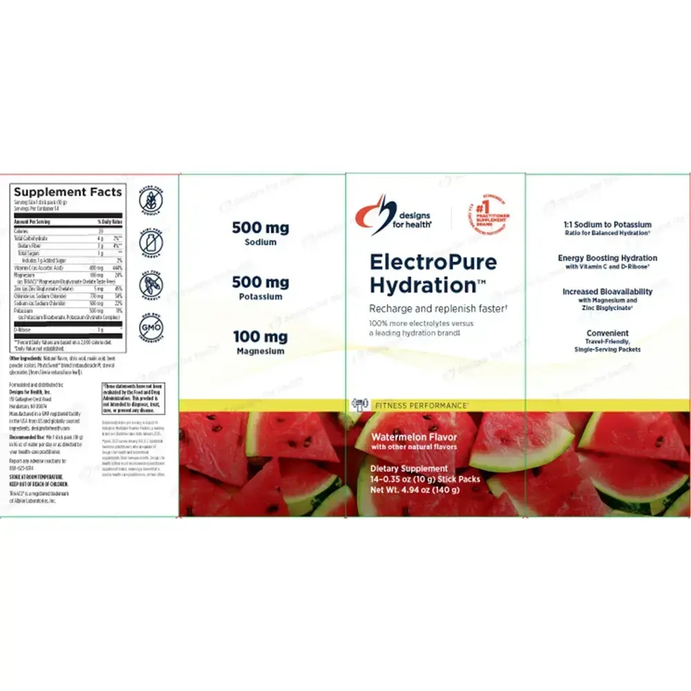 Product image for ElectroPure Hydration™ Watermelon Electrolytes (California Only).
