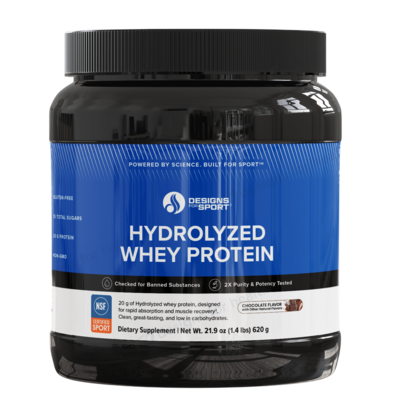 Hydrolyzed Whey Protein Powder, Chocolate (California Only) 620 Grams