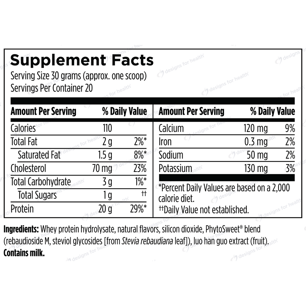 Product image for Hydrolyzed Whey Protein Powder, Vanilla (California Only).