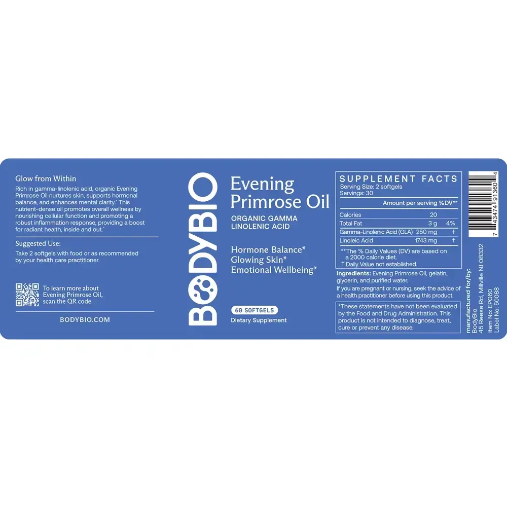 Product image for Evening Primrose Oil.