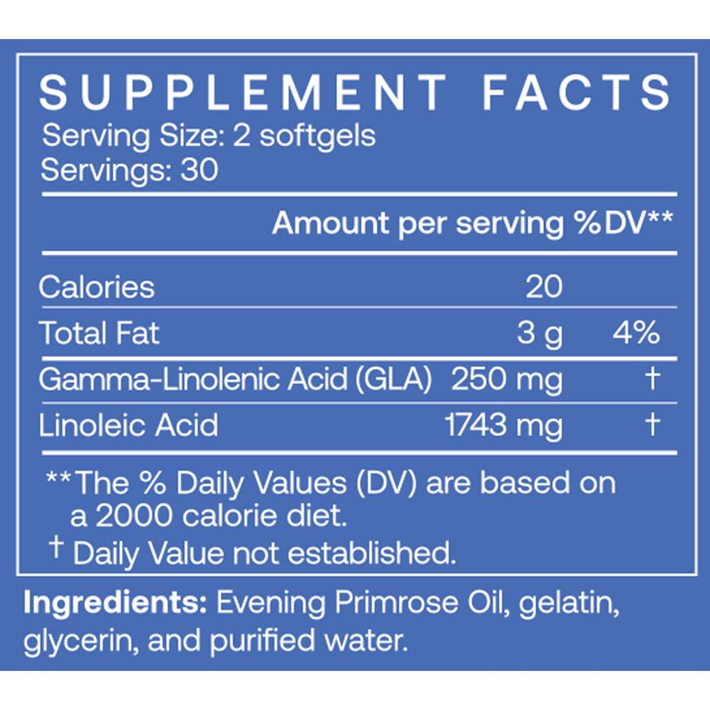 Product image for Evening Primrose Oil.