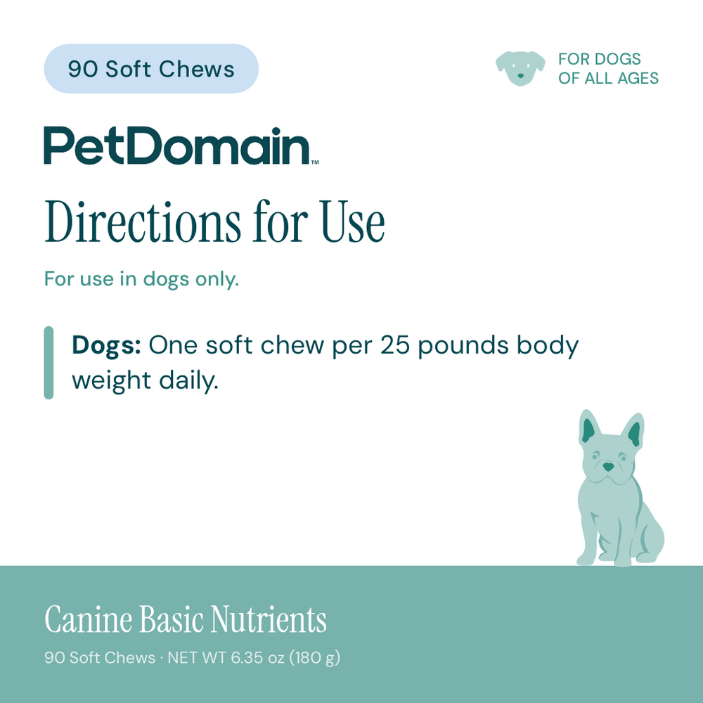 Product image for Canine Basic Nutrients Soft Chews.